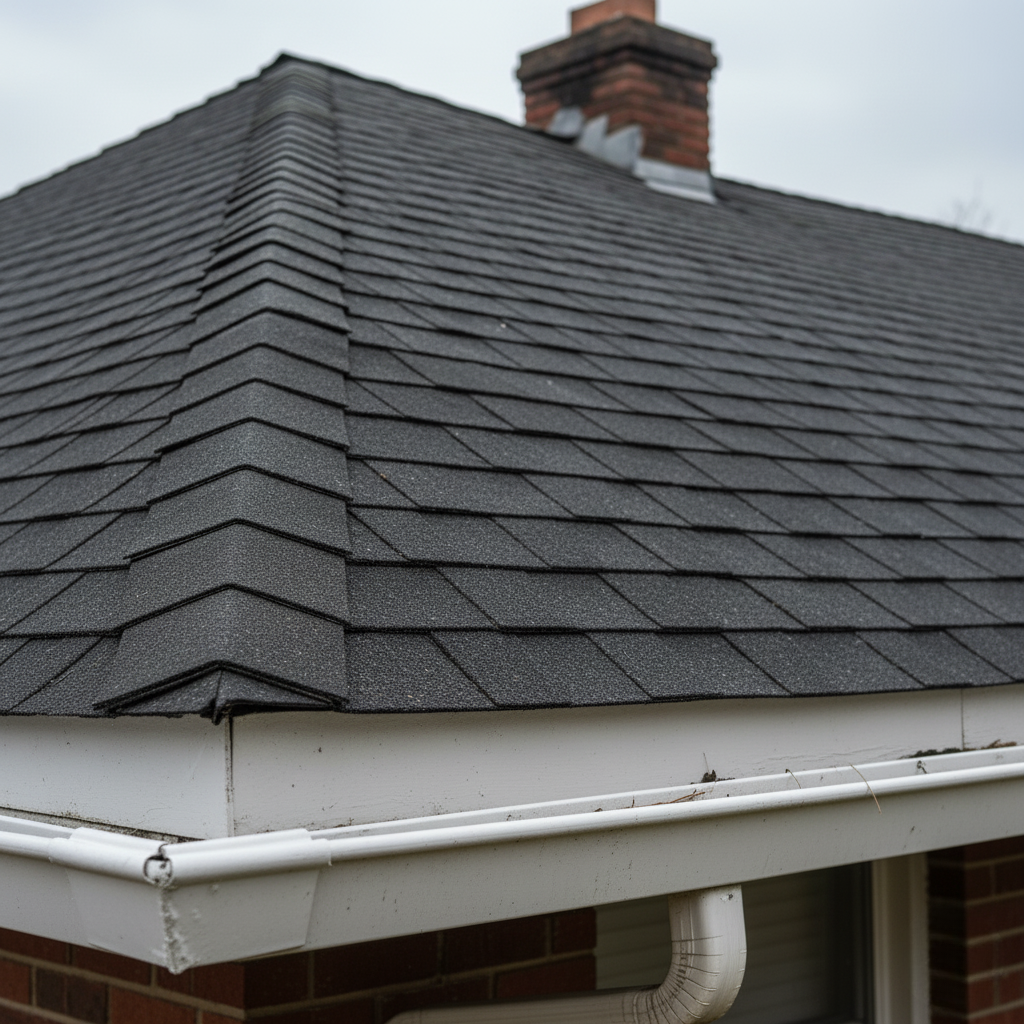 Roof cleaning — after