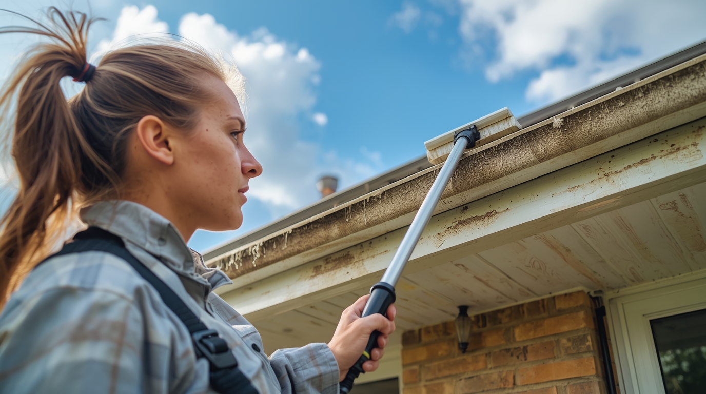Cleaning fascia boards