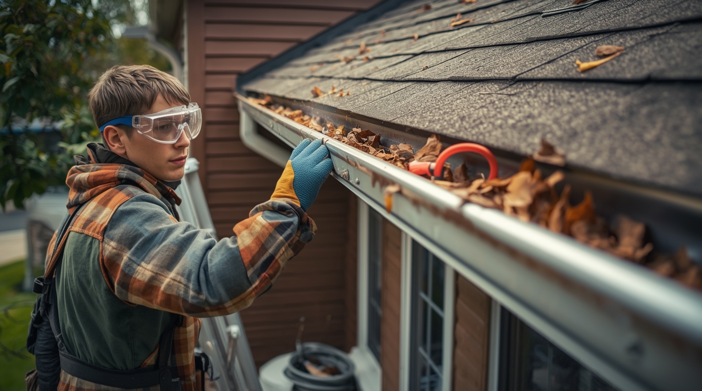 Gutter vacuum system