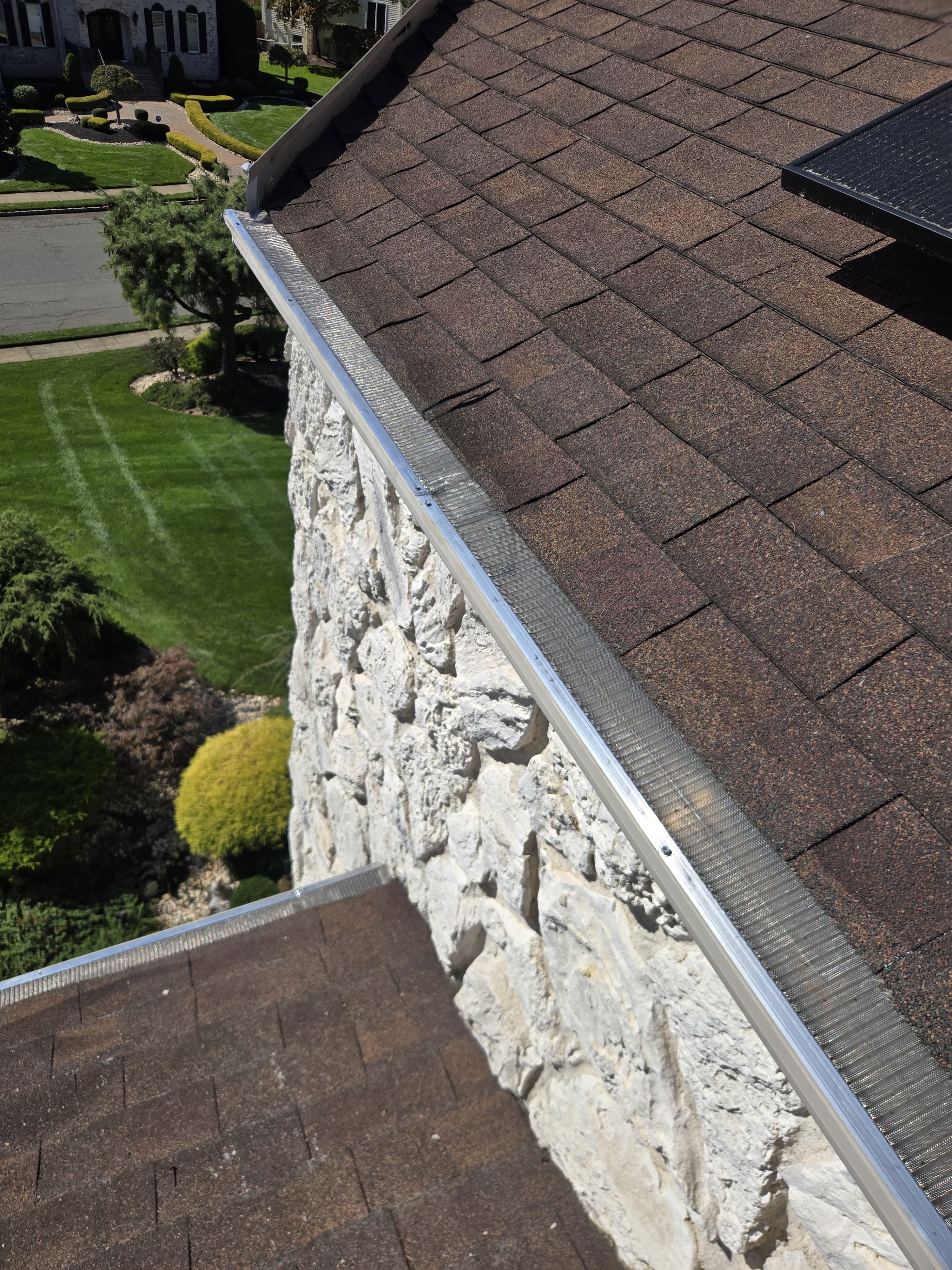 LeafFilter micromesh close‑up