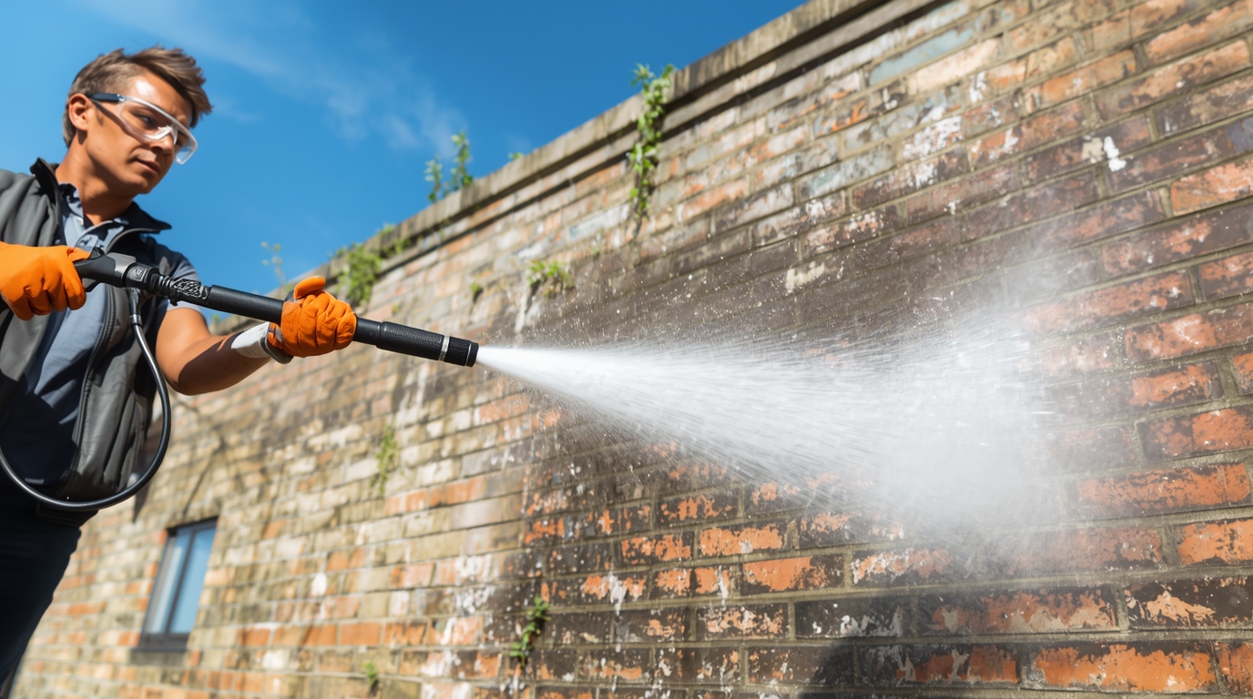 Driveway power washing